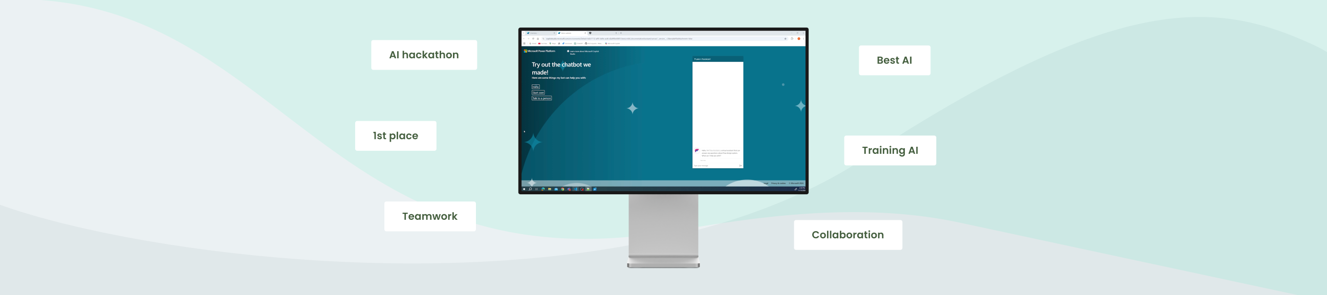 Hero image for AI hackathon.