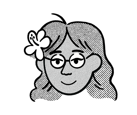 A illustration with Ana, made in Notion